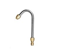 High Pressure Washer Rod, Washer Extension Gutter Cleaner Attachment Accessory with 1/4 Inch Quick Connect for Washer Lance/Wand, U-Shaped Curved Rod, 140mm