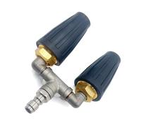High Pressure Washer Rotating Double Nozzle Sprays Tip 1/4" 4000PSI Replacement Nozzle Sprays Tip Garden Cleaner Tool High Pressure Cleaner