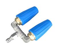 High Pressure Washer Rotating Double Nozzle Sprays Tip 1/4" 4000PSI Replacement Nozzle Sprays Tip Garden Cleaner Tool High Pressure Cleaner