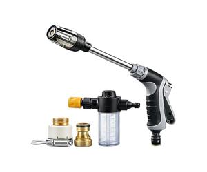 High Pressure Washer Sprayer - Heavy Duty Metal Wand, Leak Proof Water Spray Gun, Adjustable Nozzle Kit, Industrial Level Flow | For The
