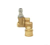 High Pressure Washer Swivel Fitting 4500PSI with Quick Disconnect - Brass and Steel Adapter for Hose and Wand(5 Gears)