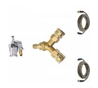 High Pressure Washer Tee Coupler, Quick Connect Splitter for Two Hoses Operation