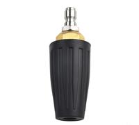 High Pressure Washer Tip 4000PSI Rotating High Pressure Washer(025) | jet action, 40% faster cleaning, brass body, rubber sleeve, fits 1/4in quick connect