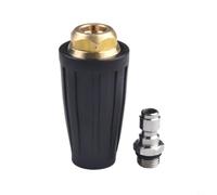 High Pressure Washer Tip 4000PSI Rotating High Pressure Washer(035) | jet action, 40% faster cleaning, brass body, rubber sleeve, fits 1/4in quick connect