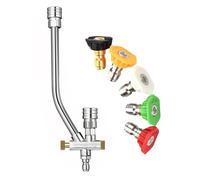 High Pressure Washer Wand Connector Foam Cannons Accessories with 5 Adjustable Nozzle Tip for Effective Washing Washer Wand