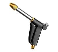 High Pressure Water Hose Attachment Thread 360 Degree Rotating Adjustable Nozzle for Watering Plant Outdoor Landscaping Lightweight Brass Garden Hose Nozzle