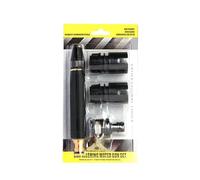 High Pressure Water Hose Nozzle - Metal Heavy Duty Sprayer, Washer 3 Modes, Stream Blasters | Hydraulic Wash Wands Threaded Brass Injectors Triple Pattern Spouts for Car Washing Watering Plant