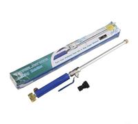 High Pressure Water Spray Nozzle Wand for Power Washer, Aluminum Alloy Garden Hose Attachment with 2 Tips for Car Washing and Plant Watering, Blue