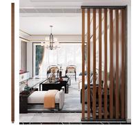 High Privacy Room Divider 70-240cm, Floor-to-Ceiling Wooden Slats, Versatile Partition for Home & Office, Stylish Wood Design, Space Separator for Enhanced Privacy