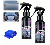 High Protection Fast Nano Ceramic Coating Spray, Quick Dry Car Paint Coating, Multi-Functional Coating Renewal Agent&Refurbish, Long-Lasting Car Paint Protection (2cps)