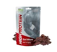 High Protein Biltong - 25g x 10 - Hot n Spicy Flavour - Authentic South African Biltong - MSG Free High Protein Healthy Snack for Training - No Added Sugar & Gluten Free - Carnivore Beef Snack
