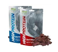 High Protein Biltong - 25g x 10 - Original & Hot n Spicy Mix Pack - Authentic South African Biltong - MSG Free High Protein Healthy Snack for Training - No Added Sugar & Gluten Free - Carnivore Snack