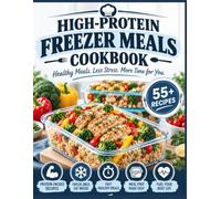 HIGH-PROTEIN FREEZER MEALS cookbook: 55+ High-Protein Freezer Meal Recipes | The Complete Full-Color Guide to Meal Prep & Batch Cooking