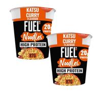 High Protein Katsu Curry Instant Noodles, Snack Pot, 87g, Pack of 2 (2x87g)