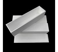 High-Purity Boron Nitride Ceramic Crucibles - Rectangular BN Insulated Ark Containers for Lab and Industrial Use,1pcs(50x20x30mm With Cover)