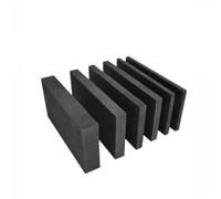 High Purity Graphite Casting Ingot, Carbon Graphite Sheets 5pcs Square Blocks for 3D Printing Crucibles Cakes Multiple Sizes(50x50x2mm)