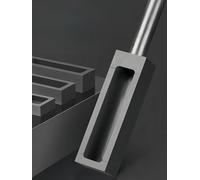 High-Purity Graphite Crucible for Melting Gold and Silver | 3000℃ Heat Resistant with Handle | 1PCS(With handle (1200g))