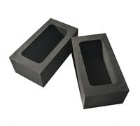 High-Purity Graphite Crucible, High Temperature Resistance up to 3000℃, with Handle, 1pc(120mm*40mm (molten gold 1000g))