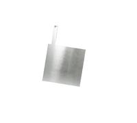 High Purity Metal Electrode Plate with Handle - 1mm Thick for Electrochemical Electrolysis Experiments,(Zinc Plate 100x100mm)