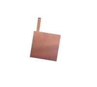 High Purity Metal Electrode Plate with Handle - 1mm Thick for Electrochemical Electrolysis Experiments,(Copper Plate 100x100mm)