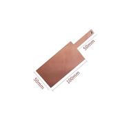 High Purity Metal Electrode Plate with Handle - 1mm Thick for Electrochemical Electrolysis Experiments,(Copper Plate 50x100mm)