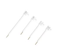 High-Purity PTFE Platinum Sheet Electrode Clamp - 1pc, Compatible with Various Lab Applications(10x10mm)