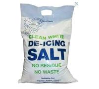 High Purity White Rock Salt 10 Kg Bags | Clean and Effective for ice and Snow Removal, Driveways, Paths and Walkways | De-Icing Salt.