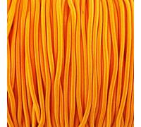 High-Q 2.5mm Round Cord Elastic Coat Anorak Jacket Hood mask - 1 meter (Orange)