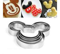 High-Q 5Pcs Mickey Mouse Biscuit Cutter Mould Cake Cookies Pastry Mold DIY Baking Tool