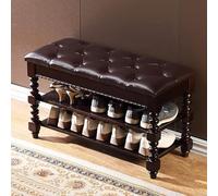 High-Quali Leather Shoe Rack with Hidden Sto - Ele and table Solut for Hallway Shoe ment t for Homes