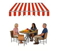 High-Quali Replacement Canopy Fabric for Outdoor ning UV-Resistant Garden e Cloth Sizes 250x200cm to 500x300cm (6.5x5ft) - Patio Cover Weather-Resistant Covering