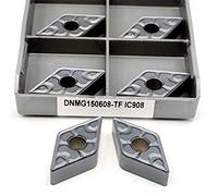 High Quality 10pcs CNC Tool for External Turning DNMG150608-TF IC907 IC908 Parts Carbide Insert Blade Lathe Host Sell(DNMG150608-TF IC908)