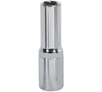 12mm Forged Steel DEEP Drive Socket - 1/2" Square Drive Polished Chrome Vanadium