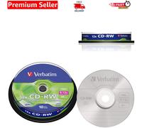 High-Quality 12x CD-RW 10 Pack - 700MB, 80 Minutes Recording, Multicolour