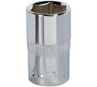 High-Quality 16mm Forged Steel Drive Socket - 1/2 Inch Square Drive With Polished Chrome Finish