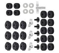 High Quality 36-Piece Percussion Maintenance Set with Sturdy Felt Pads, Metal Connectors and Plastic Sleeves for Extended Use Upgrade Set for Drum Design