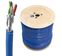 High Quality 4 Core DMX Lighting Screened Twisted Pair Cable Blue 100m