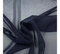 High Quality 4 Way Stretch Soft Power Mesh Net Fabric Lingerie Costume Dance 160cm Sold PER METRE (Navy Blue 1912)