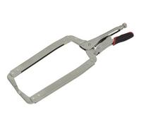 455mm Locking C-Clamp Pliers - 0-160mm Jaw Capacity - Knurled Adjustment Screw