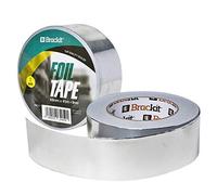 High quality aluminium foil tape for sealing and insulating, 48 mm x 45 m, gloss silver, professional quality