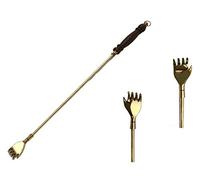 High quality Antique style Brass Back Scratcher with wooden handle