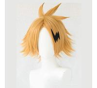 High Quality Boku No Hero Academia Kaminari Denki Cosplay Wig My Hero Academia Short Heat Resistant Synthetic Hair Wigs +Wig Cap