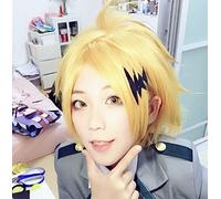 High Quality Boku No Hero Academia Kaminari Denki Cosplay Wig My Hero Academy Heat Resistant Synthetic Hair Wigs +Wig Cap