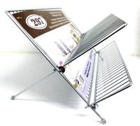 HIGH QUALITY CHROMED STEEL FOLDING DISH RACK DRAINER