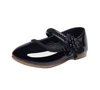 High-quality dance shoes for girls, real with flexible single sole for optimised performance with every movement, black, 11.5 UK Child