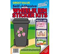 High Quality Designer Wheelie Bin Vinyl Self Adhesive Stickers for Dustbin Caravan Fridge Household Items [Genome Design ]