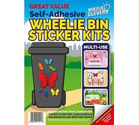 High Quality Designer Wheelie Bin Vinyl Self Adhesive Stickers for Dustbin Caravan Fridge Household Items [Genome Design ]