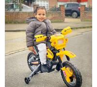 High-Quality Electric Ride-On Motorcycle for Kids - Yellow, 25kg Max Load, 25W M