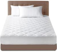 High Quality Extra Soft Quilted Mattress Protector, Fully Fitted Non Allergenic Luxury Bed Cover, Breathable Hypoallregenic Easy Care Sheet Wrap, Double