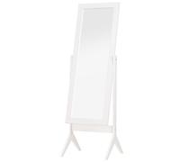 High-Quality Freestanding Dressing Mirror - Adjustable Tilt - White - Perfect fo